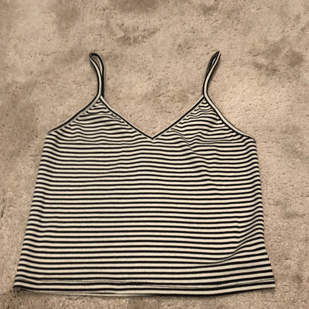Spaghetti strap striped top